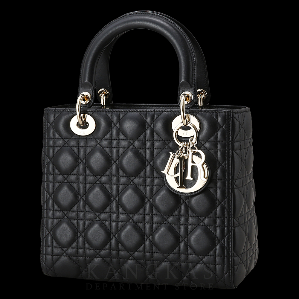 CHRISTIAN DIOR(USED)크리스찬디올 램스킨 레이디디올 미듐